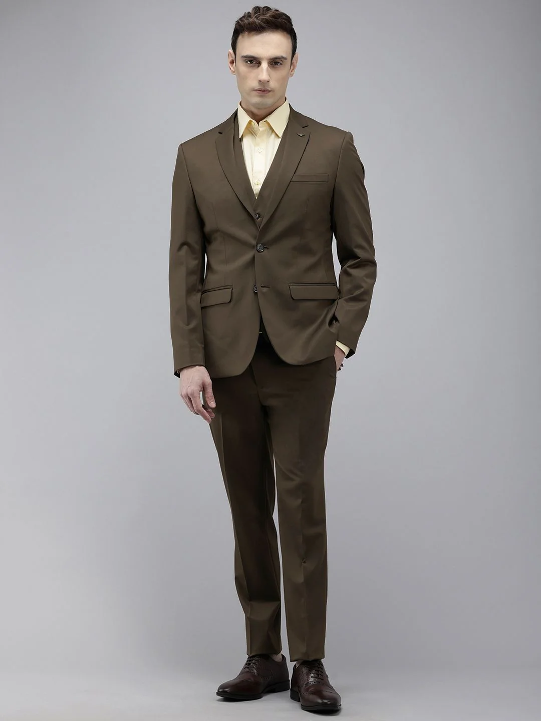Park Avenue Super Slim Fit  Single Breasted 3-Peice Formal Suit