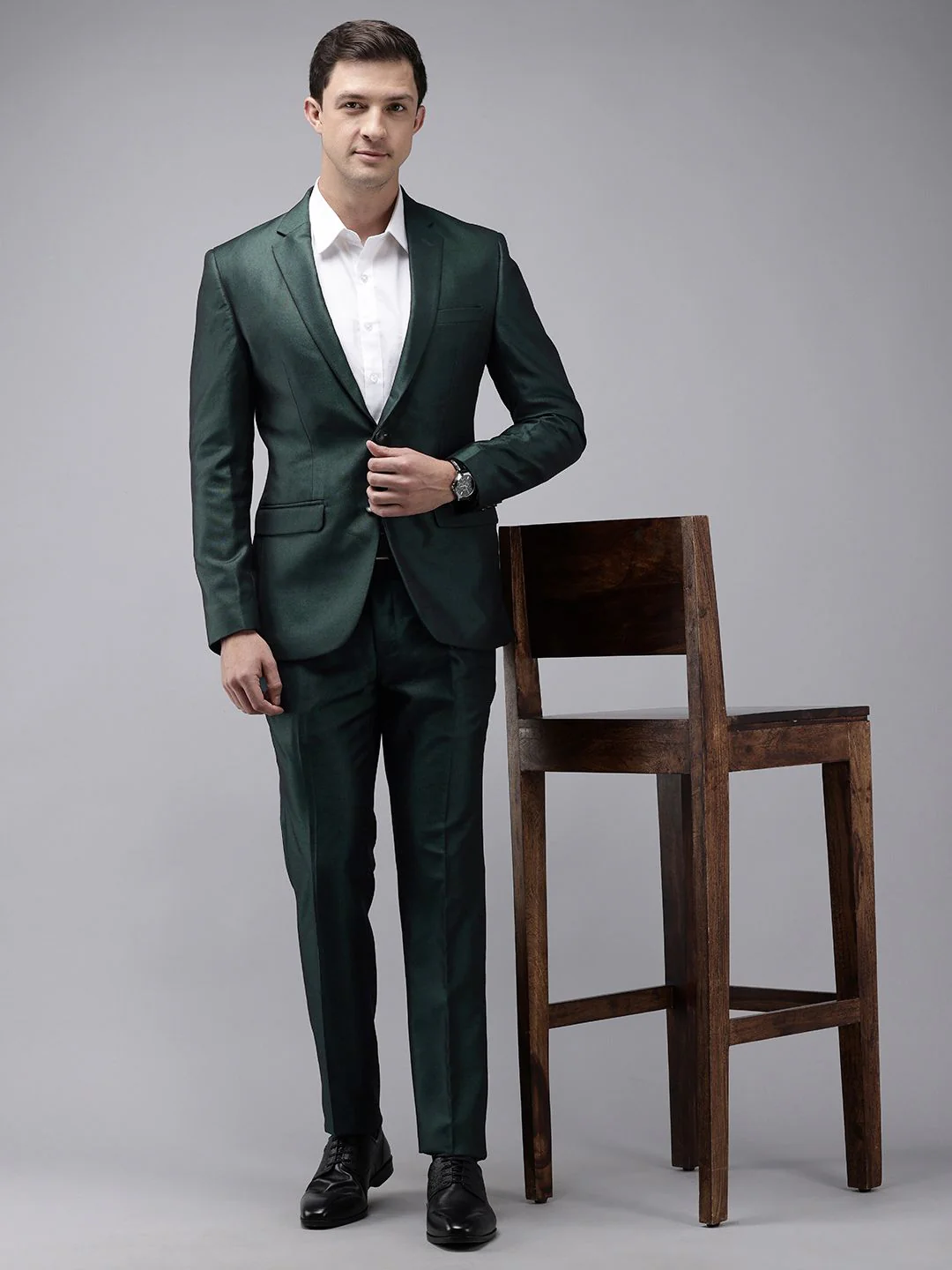 Park Avenue Super Slim Fit Single Breasted Party Wear Blazer and Trouser - Image 6
