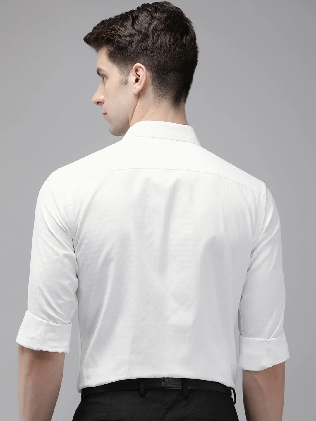 Park Avenue Textured Slim Fit Formal Shirt - Image 4