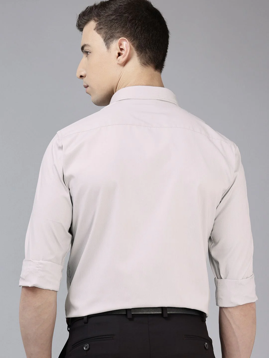 Park Avenue Textured Slim Fit Formal Shirt - Image 4