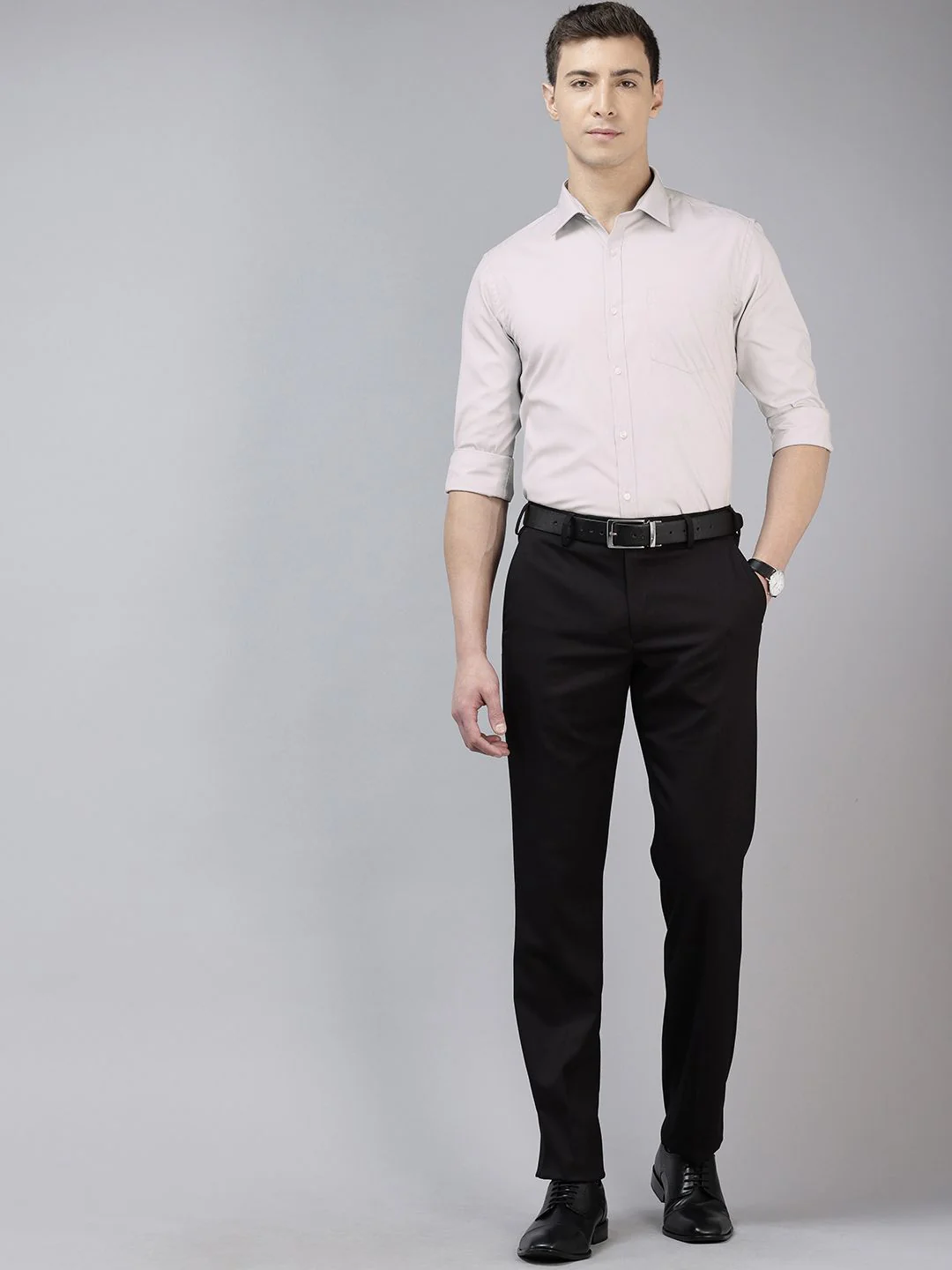 Park Avenue Textured Slim Fit Formal Shirt - Image 6