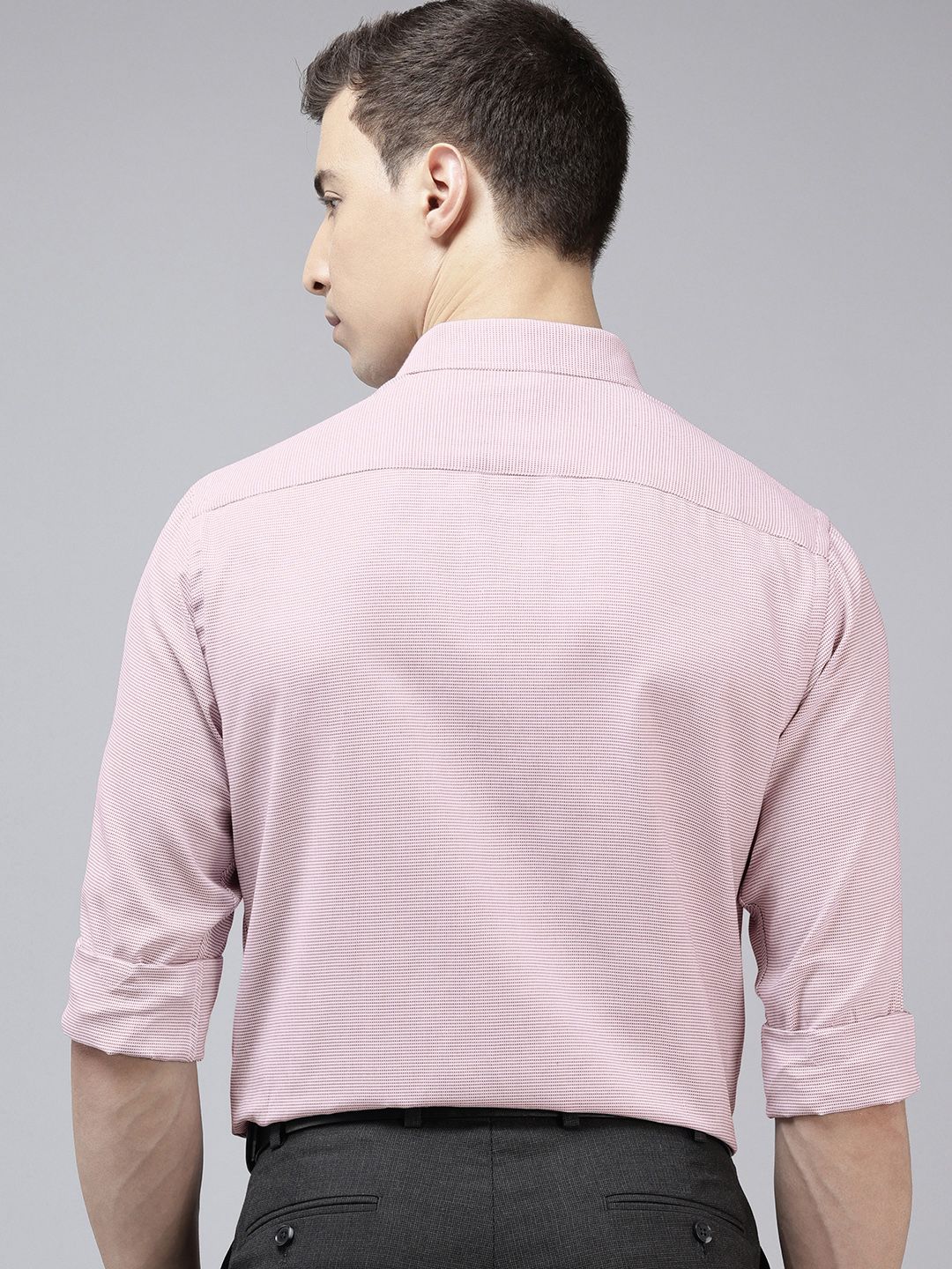 Park Avenue Textured Slim Fit Formal Shirt - Image 4