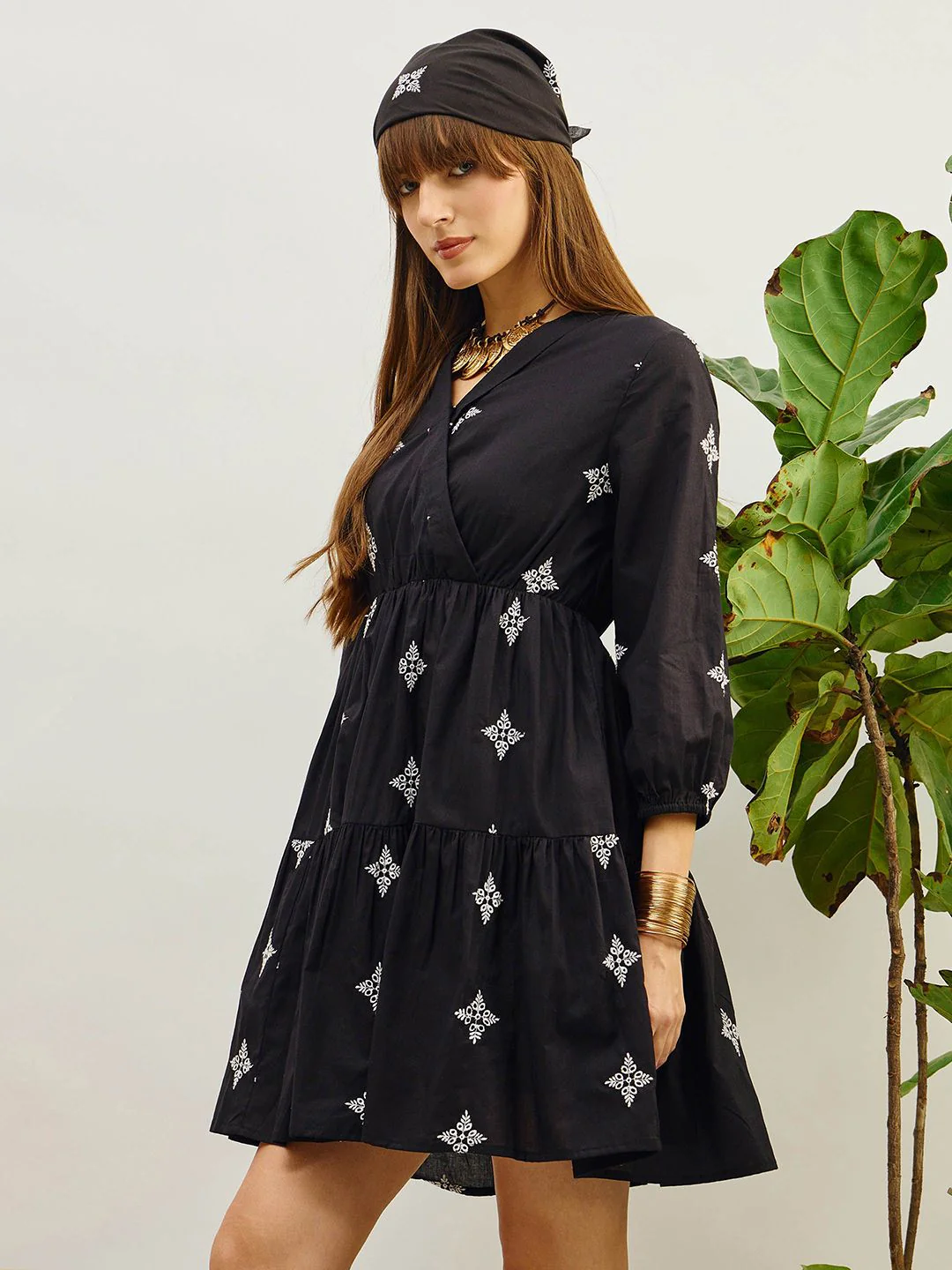 Pink Paprika by SASSAFRAS Floral Printed Fit & Flare Dress - Image 3