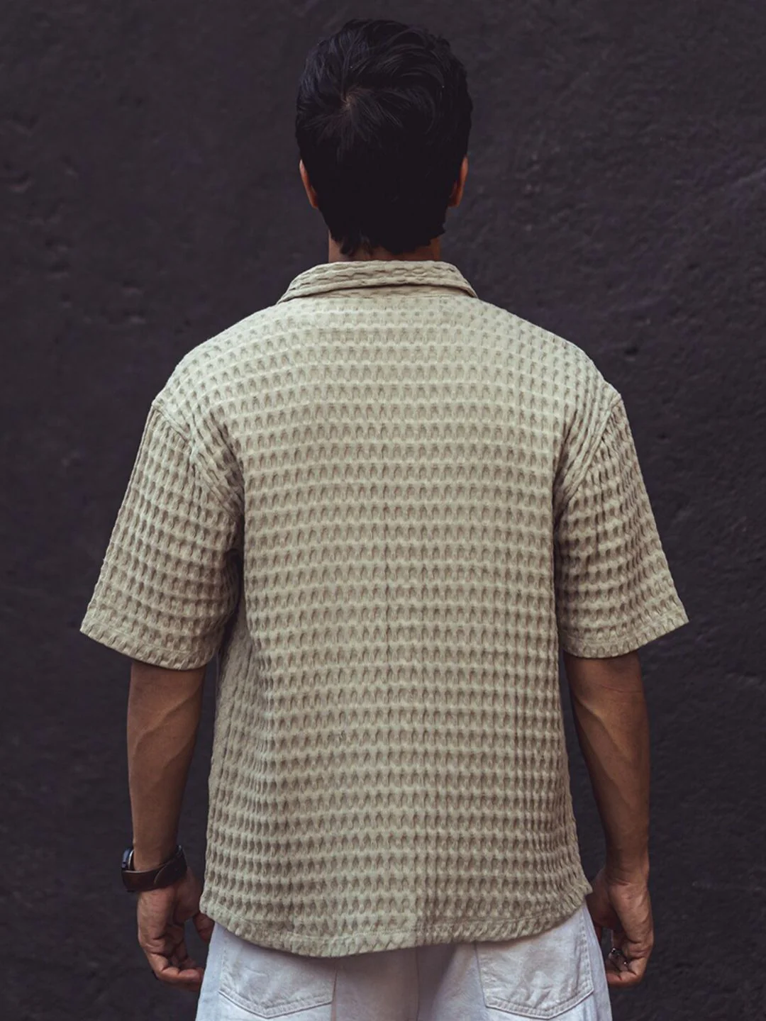 Powerlook India Slim Oversized Checked Pure Cotton Casual Shirt - Image 5