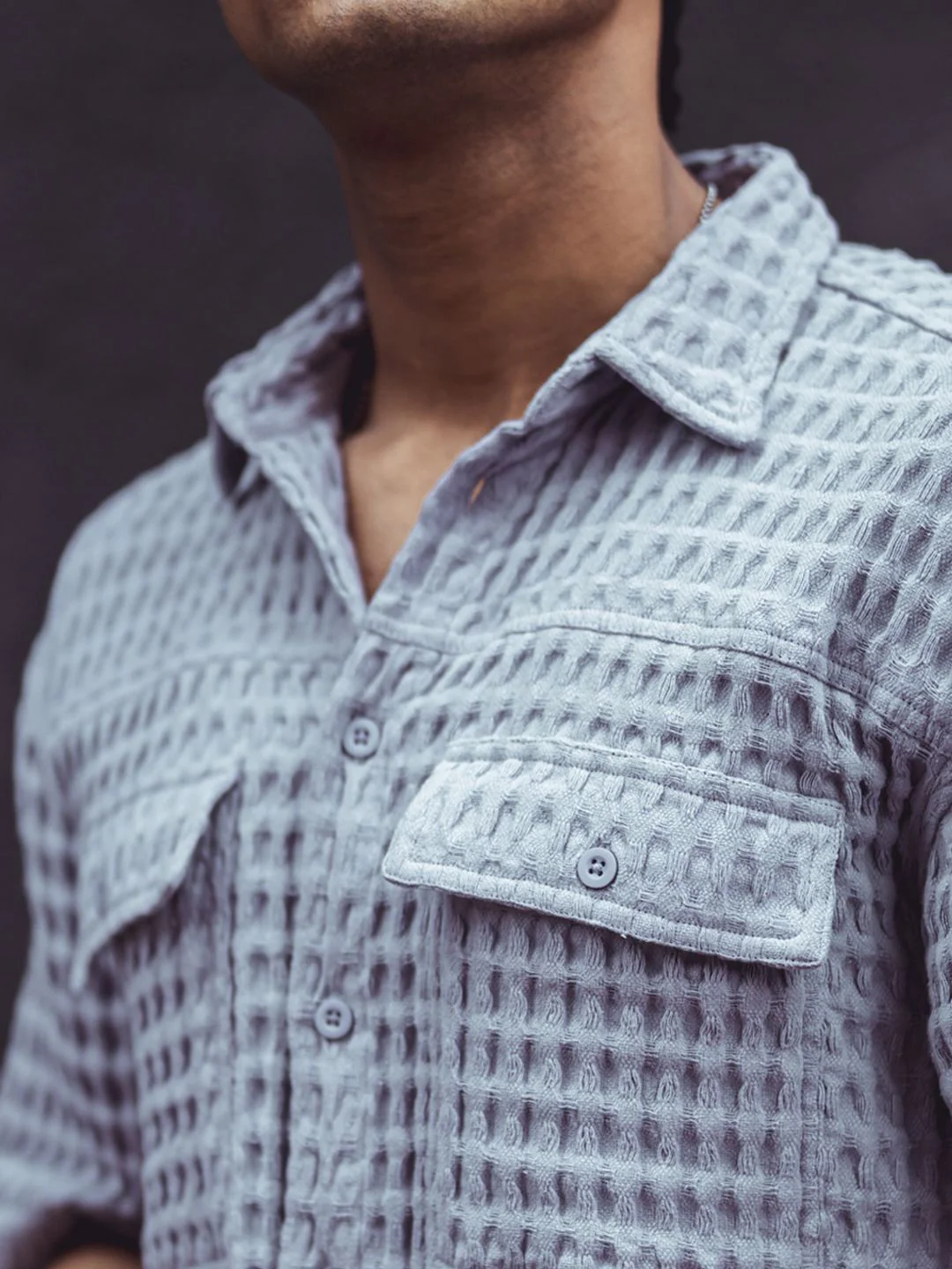 Powerlook India Slim Oversized Checked Pure Cotton Casual Shirt - Image 2