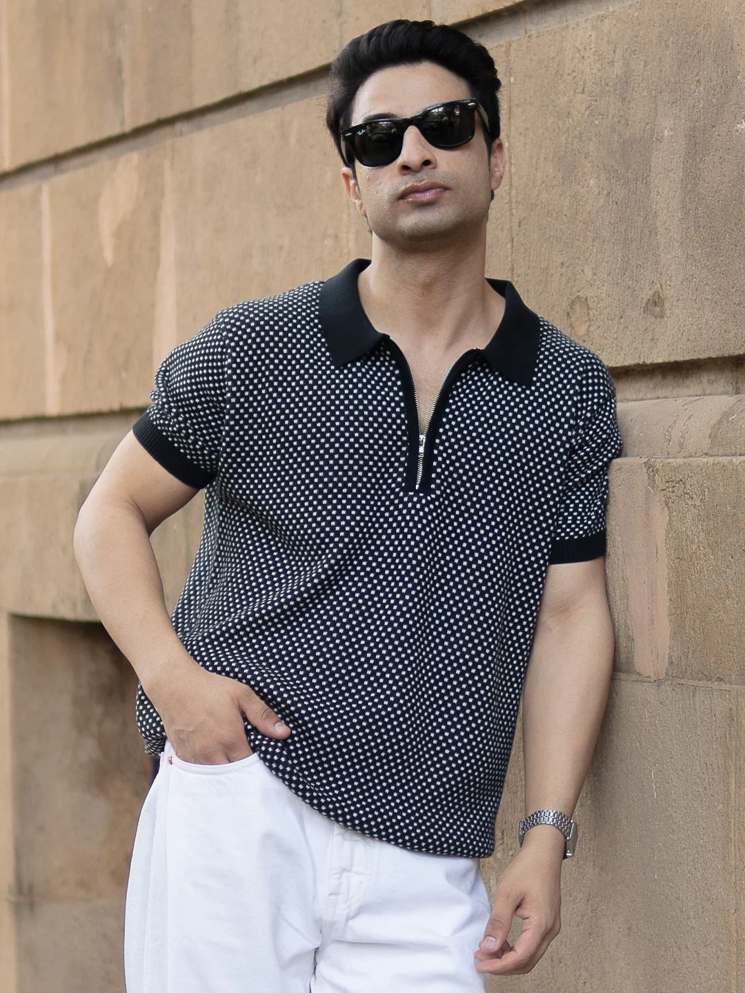 Powerlook Men Checked Polo Collar T-shirt - Image 6