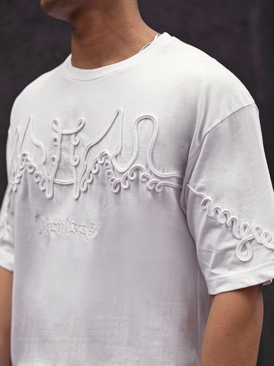 Powerlook Men Drop-Shoulder Sleeves T-shirt - Image 2