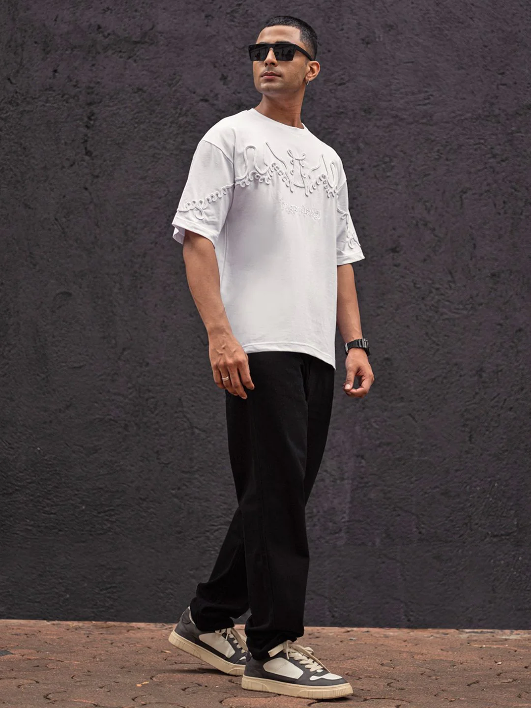 Powerlook Men Drop-Shoulder Sleeves T-shirt - Image 4