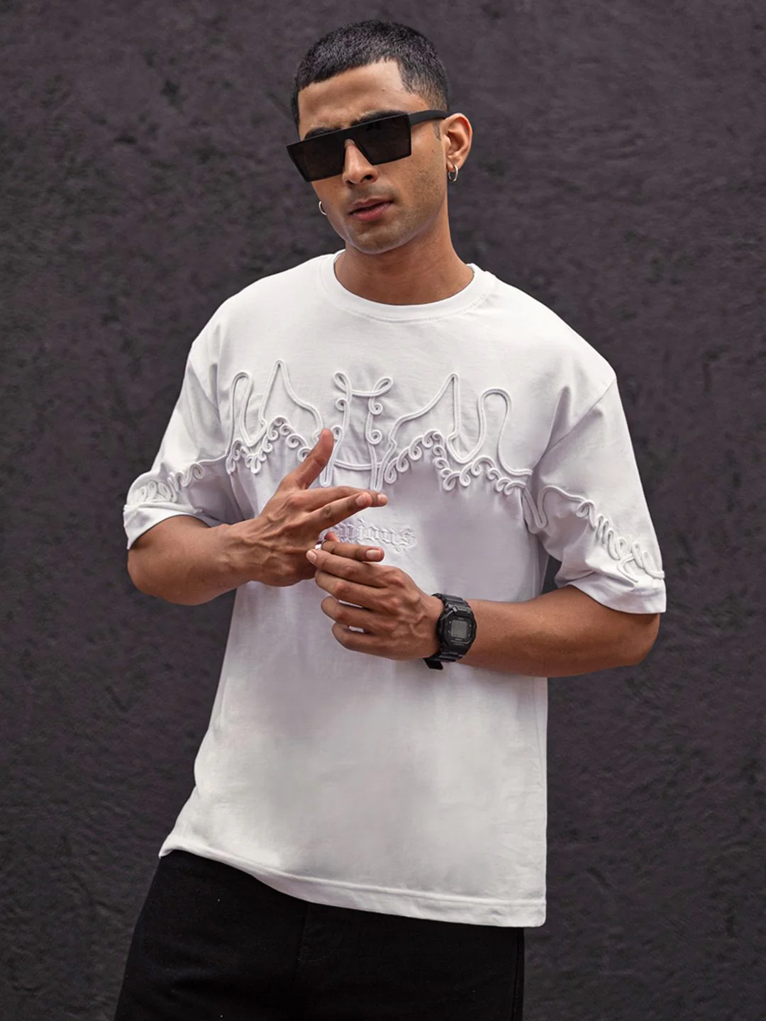 Powerlook Men Drop-Shoulder Sleeves T-shirt - Image 6