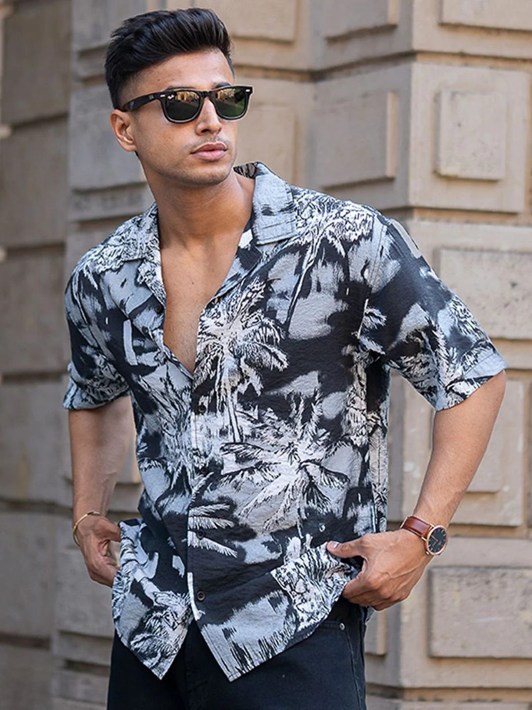 Powerlook Men Floral Opaque Printed Casual Shirt - Image 6