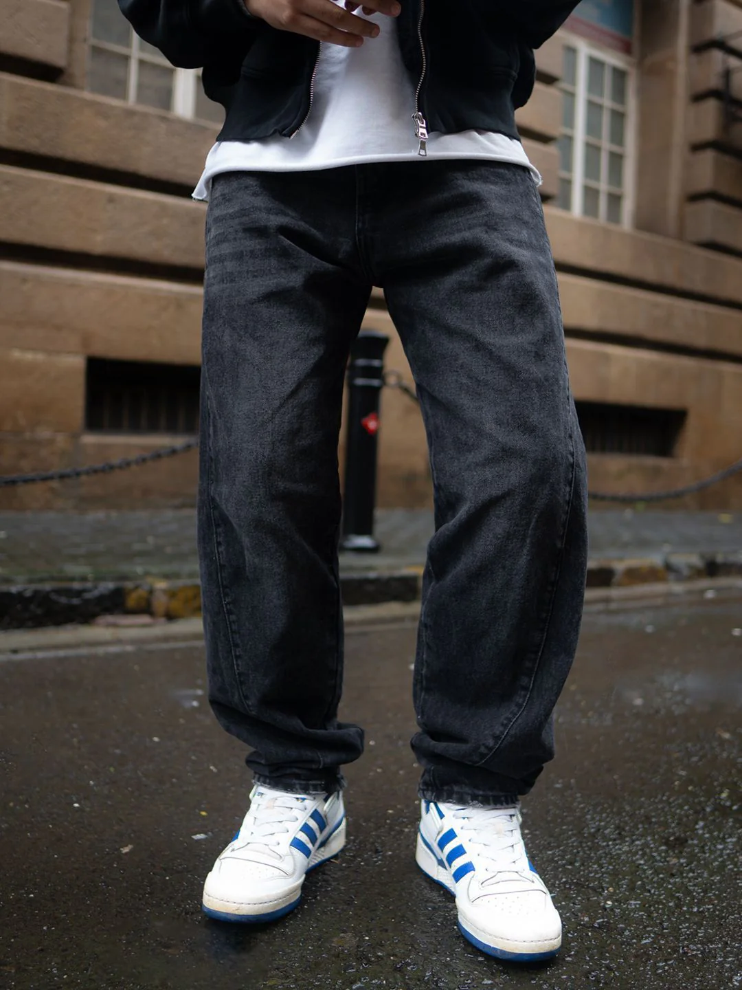 Powerlook Men Mid-Rise Baggy Fit Denim Jeans - Image 4
