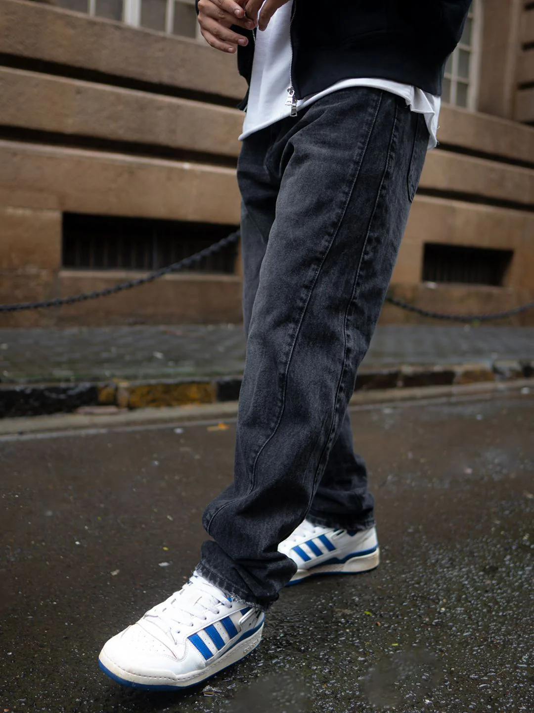 Powerlook Men Mid-Rise Baggy Fit Denim Jeans - Image 6