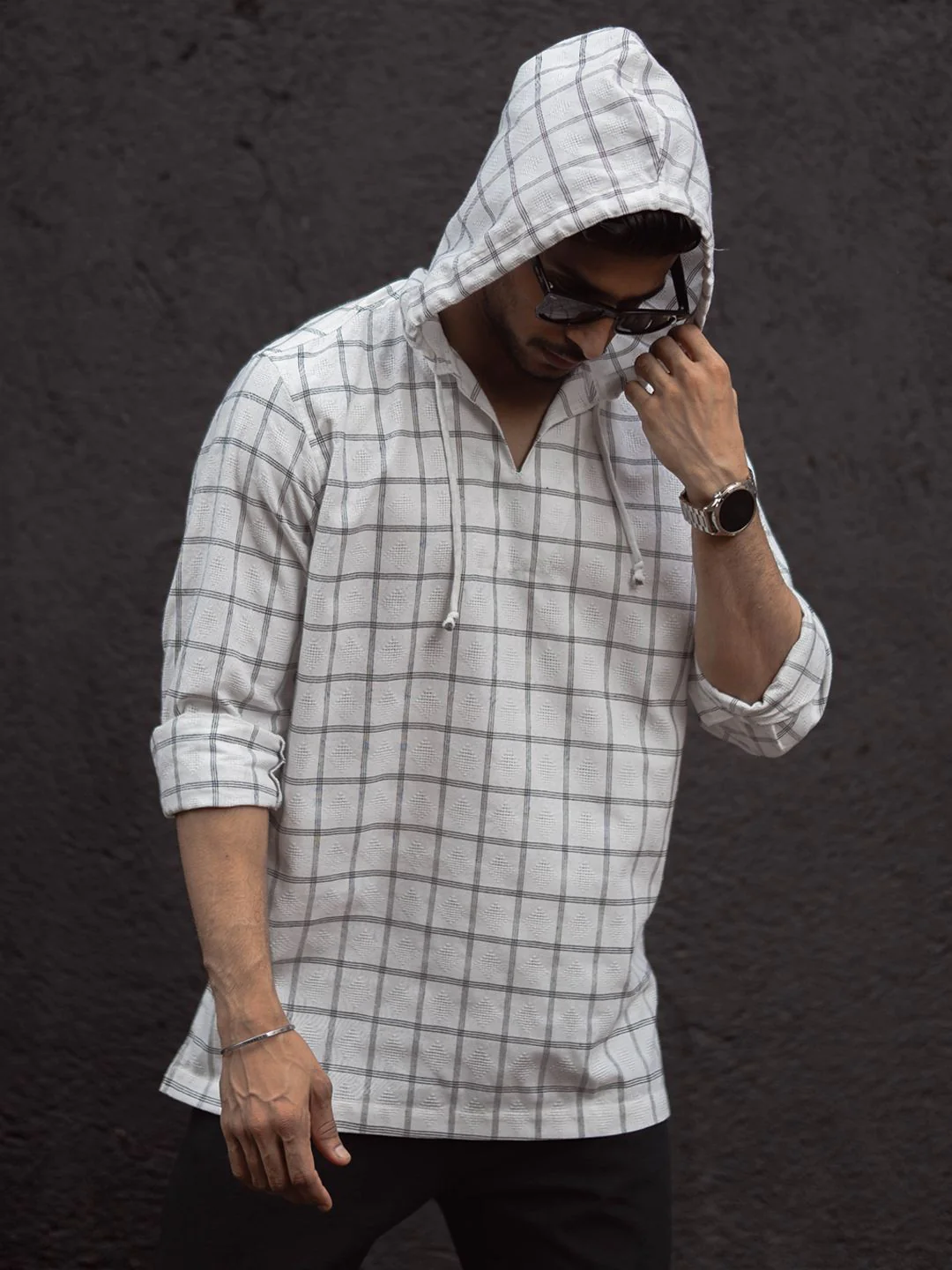 Powerlook Men Opaque Checked Casual Shirt - Image 6