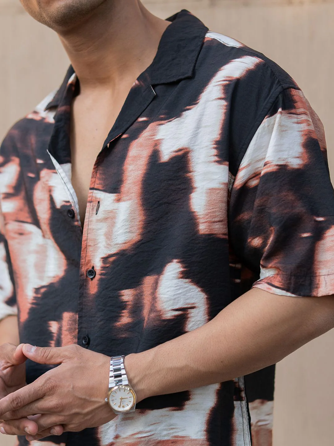 Powerlook Men Opaque Printed Casual Shirt - Image 2