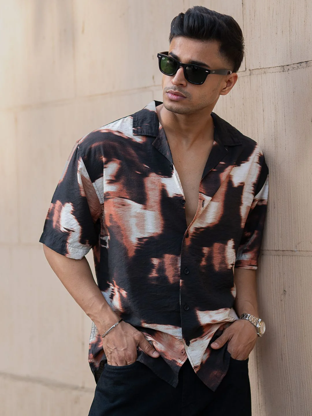 Powerlook Men Opaque Printed Casual Shirt - Image 6