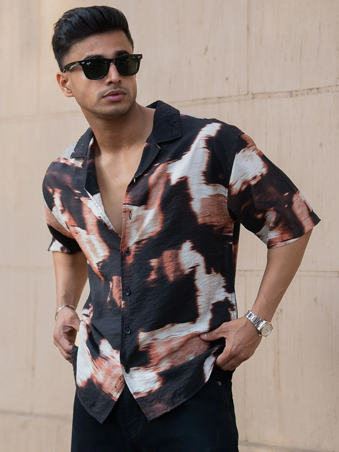 Powerlook Men Opaque Printed Casual Shirt - Image 7