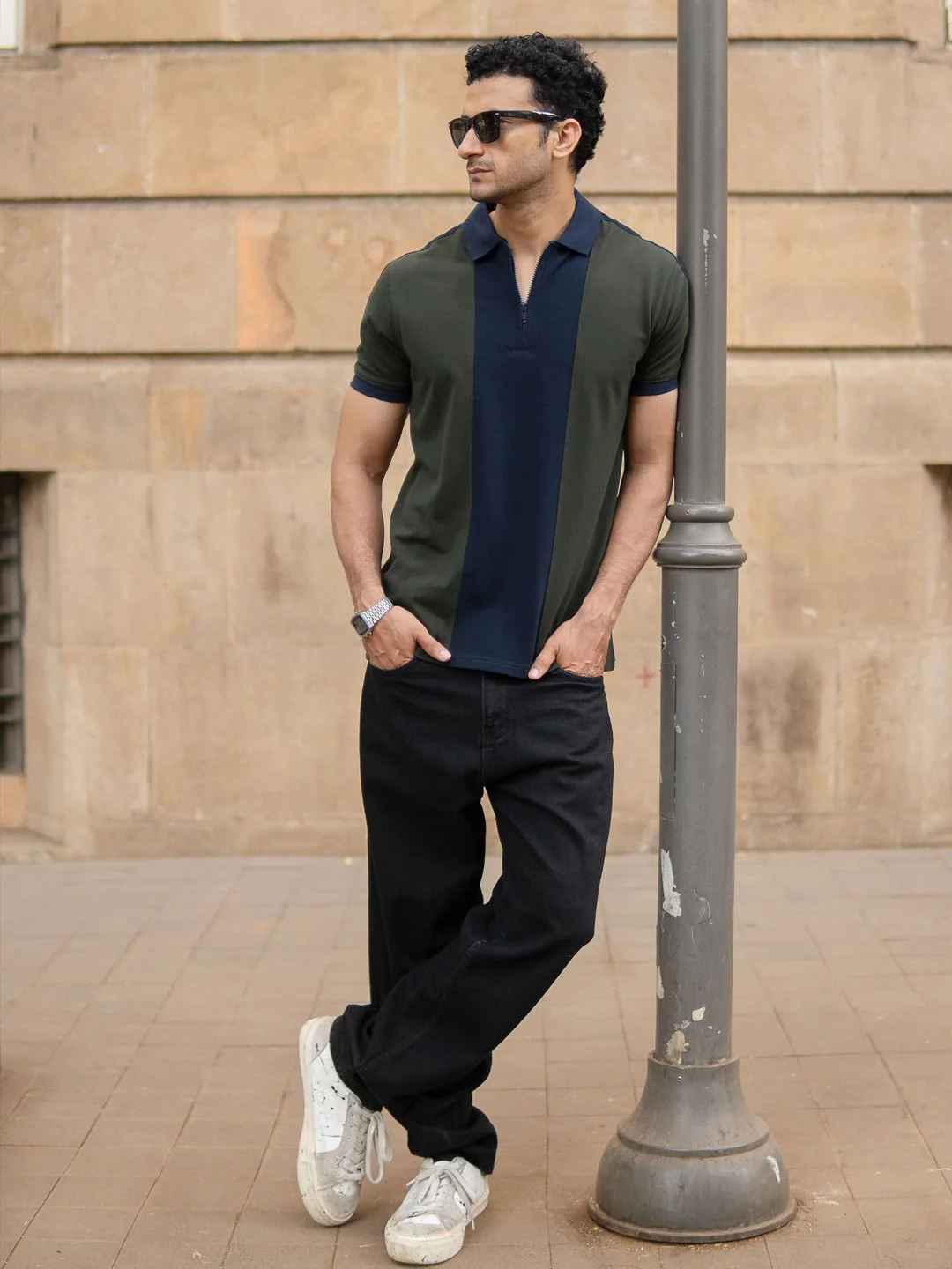 Powerlook Men Panneled Polo Tshirt ss25 - Image 4