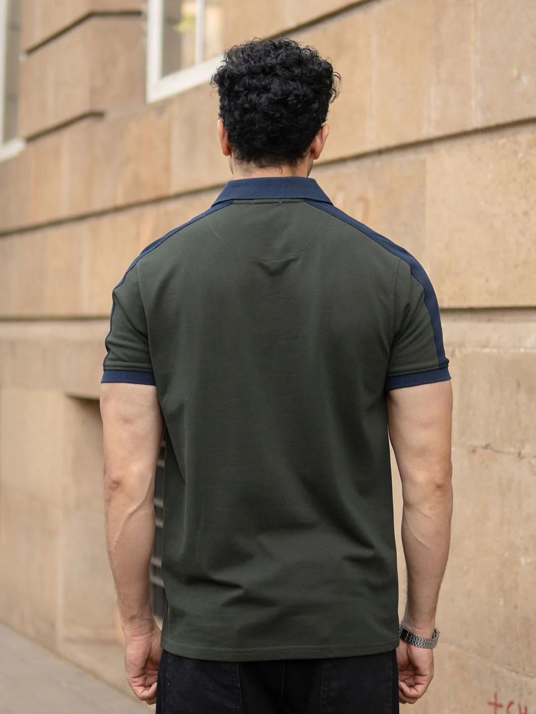 Powerlook Men Panneled Polo Tshirt ss25 - Image 5