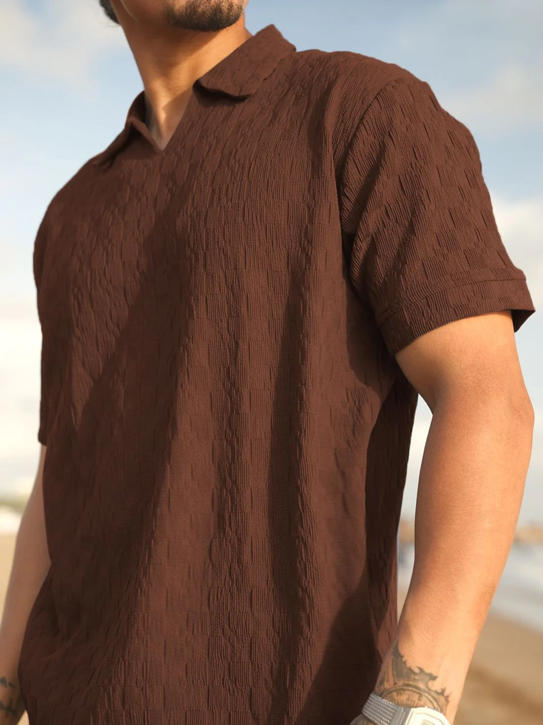 Powerlook Men Polo Collar T-shirt - Image 2