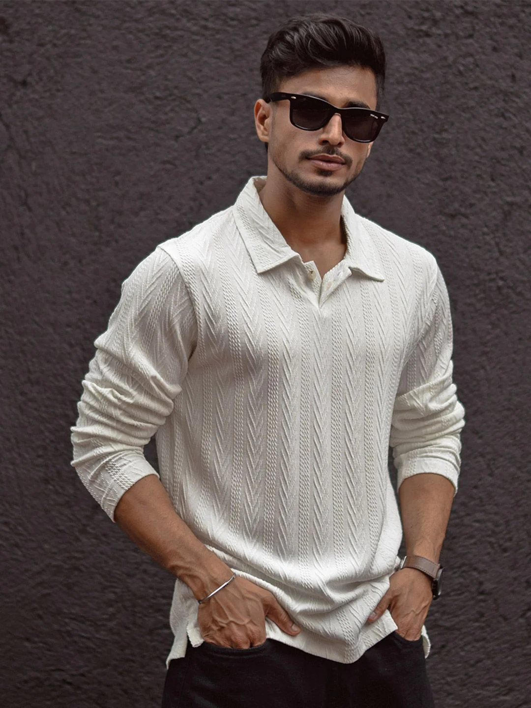 Powerlook Men Polo Collar T-shirt