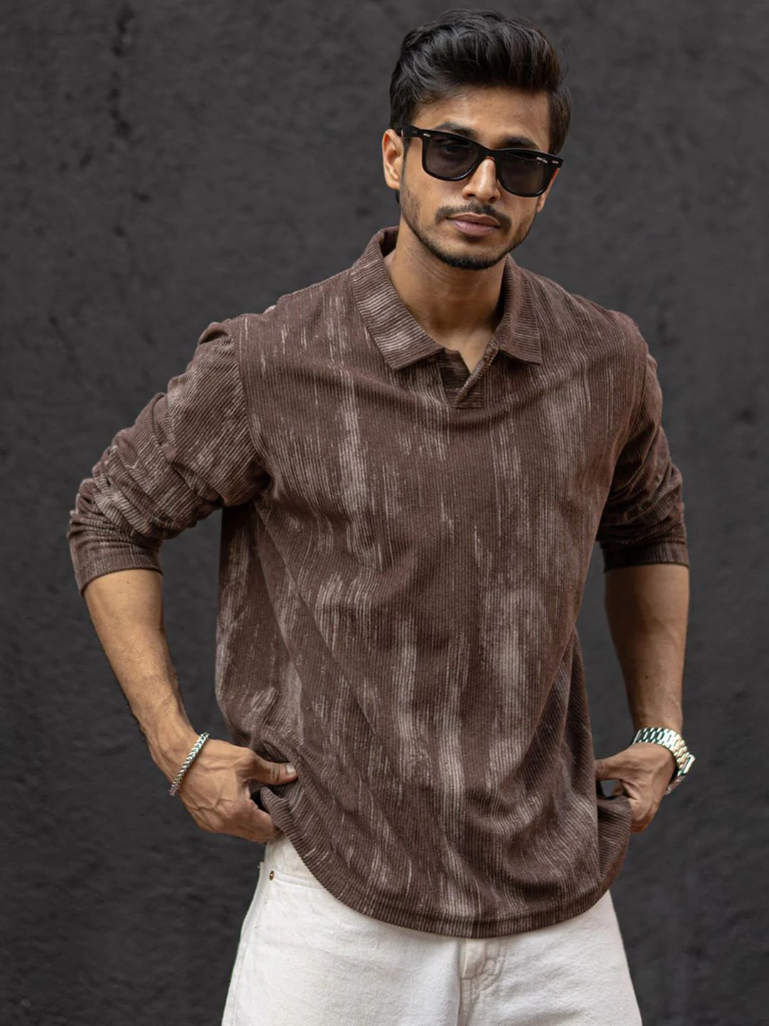 Powerlook Men Printed Polo Collar T-shirt - Image 6