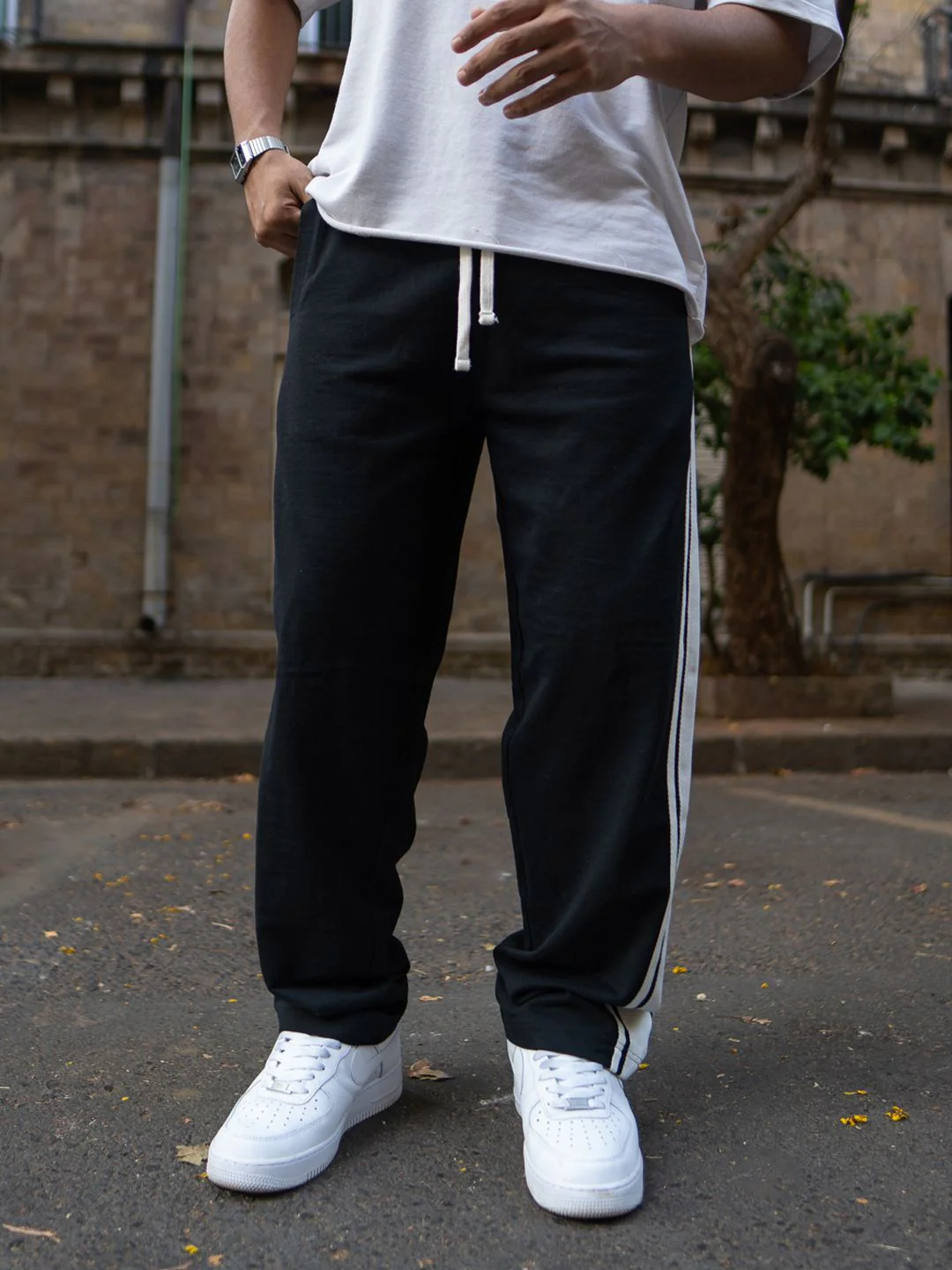 Powerlook Men Pure Cotton Mid-Rise Track Pant - Image 5