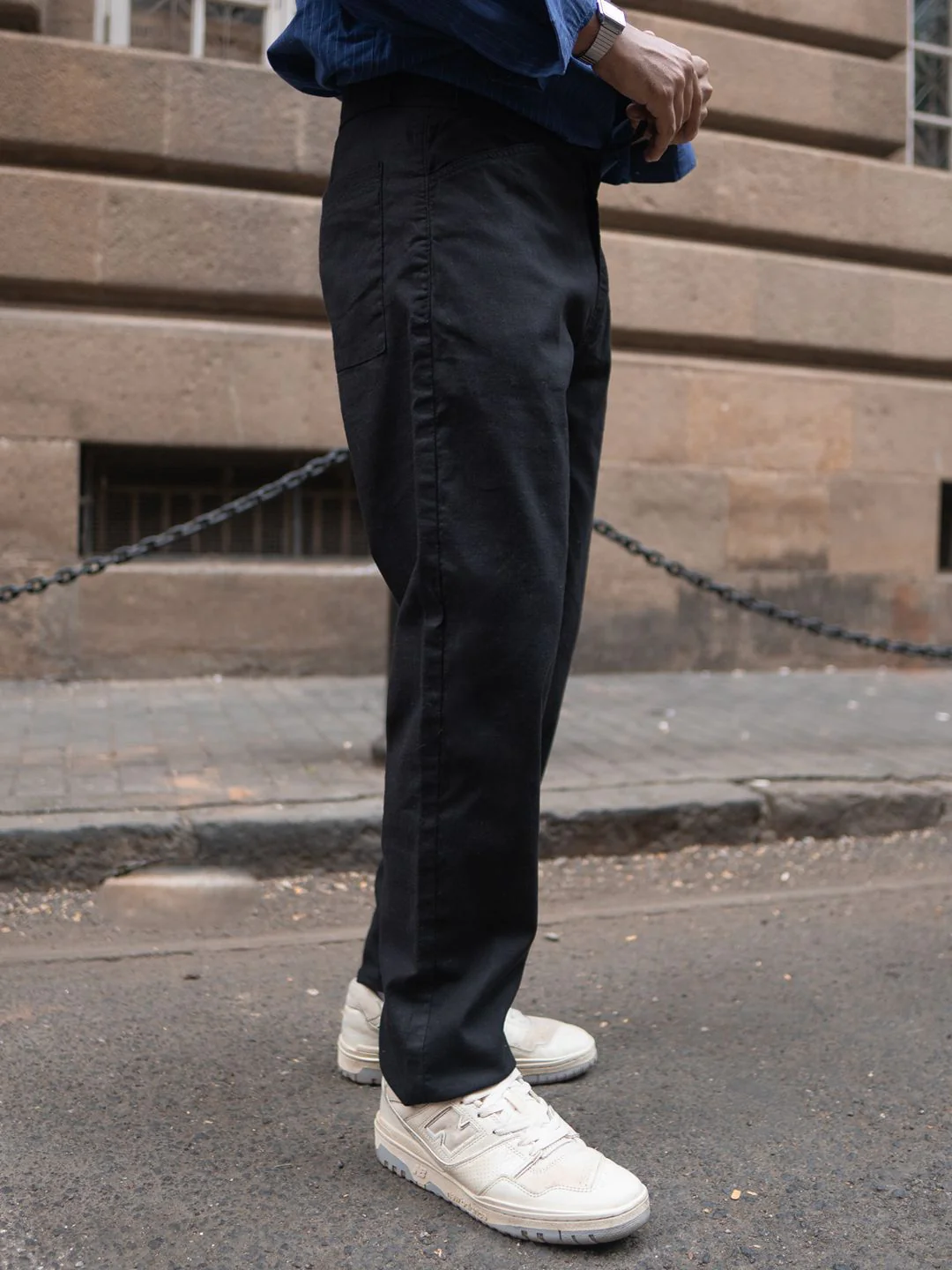 Powerlook Men Regular Fit Mid Rise Cotton Trousers - Image 2