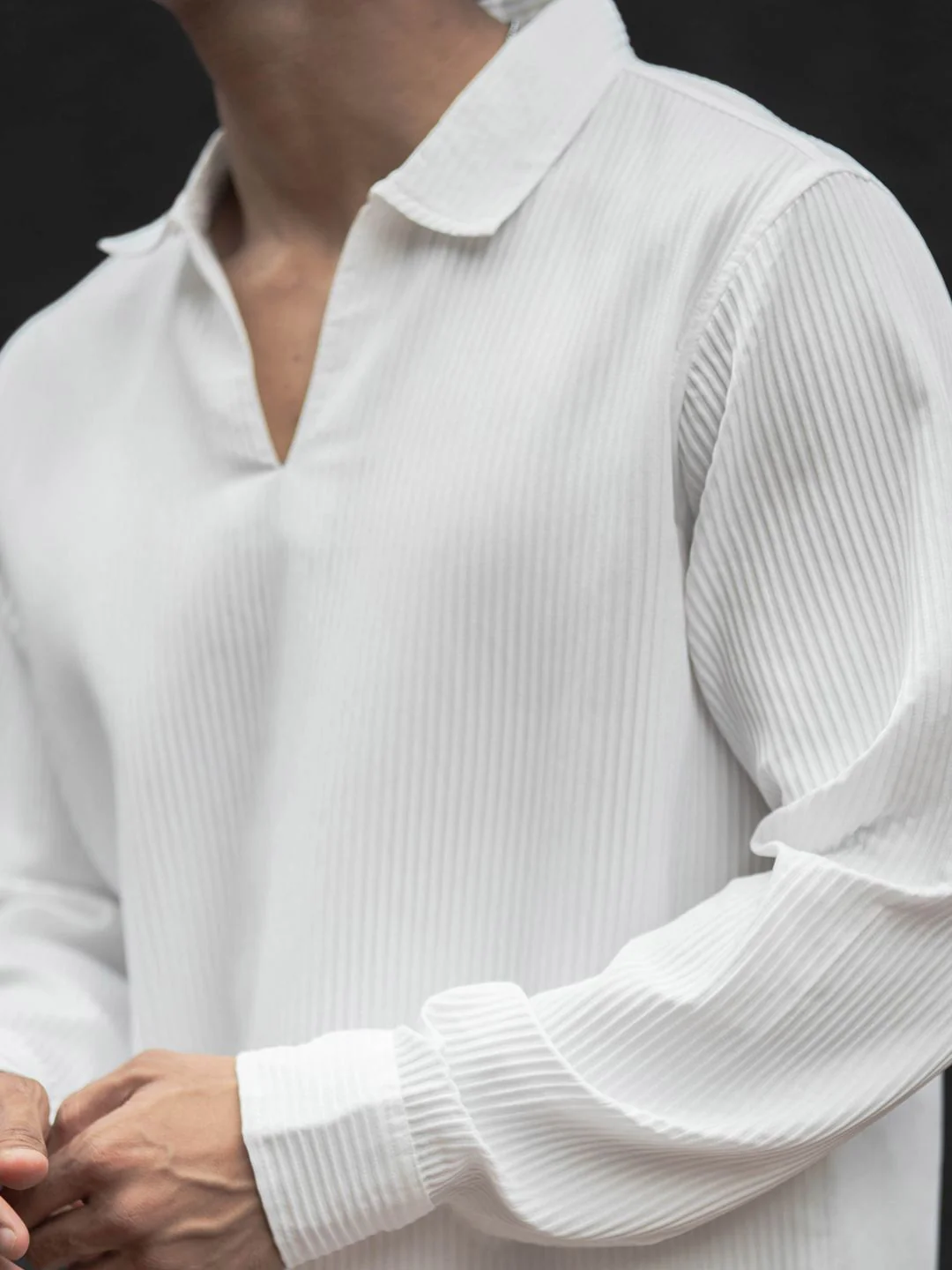Powerlook Men Semi Sheer Casual Shirt - Image 2