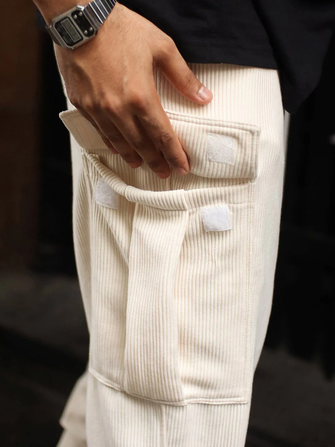 Powerlook Men Side Pocket Baggy Fit Cotton Track Pant - Image 4