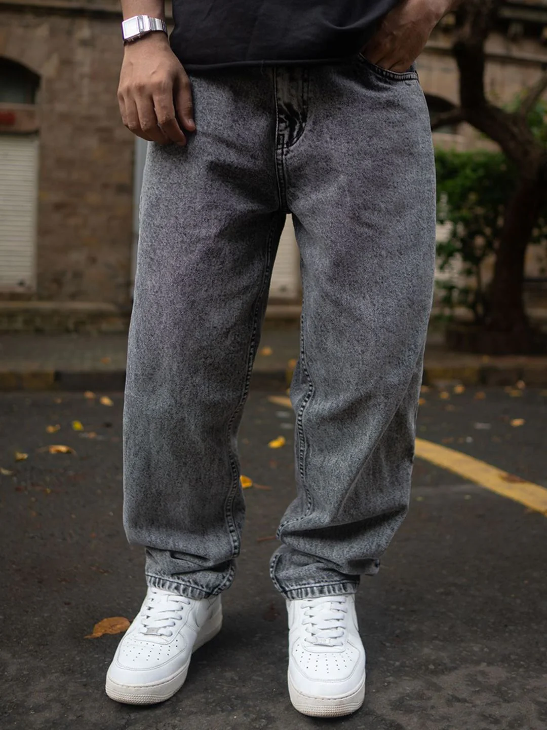 Powerlook Men Slash Knee Jeans - Image 4