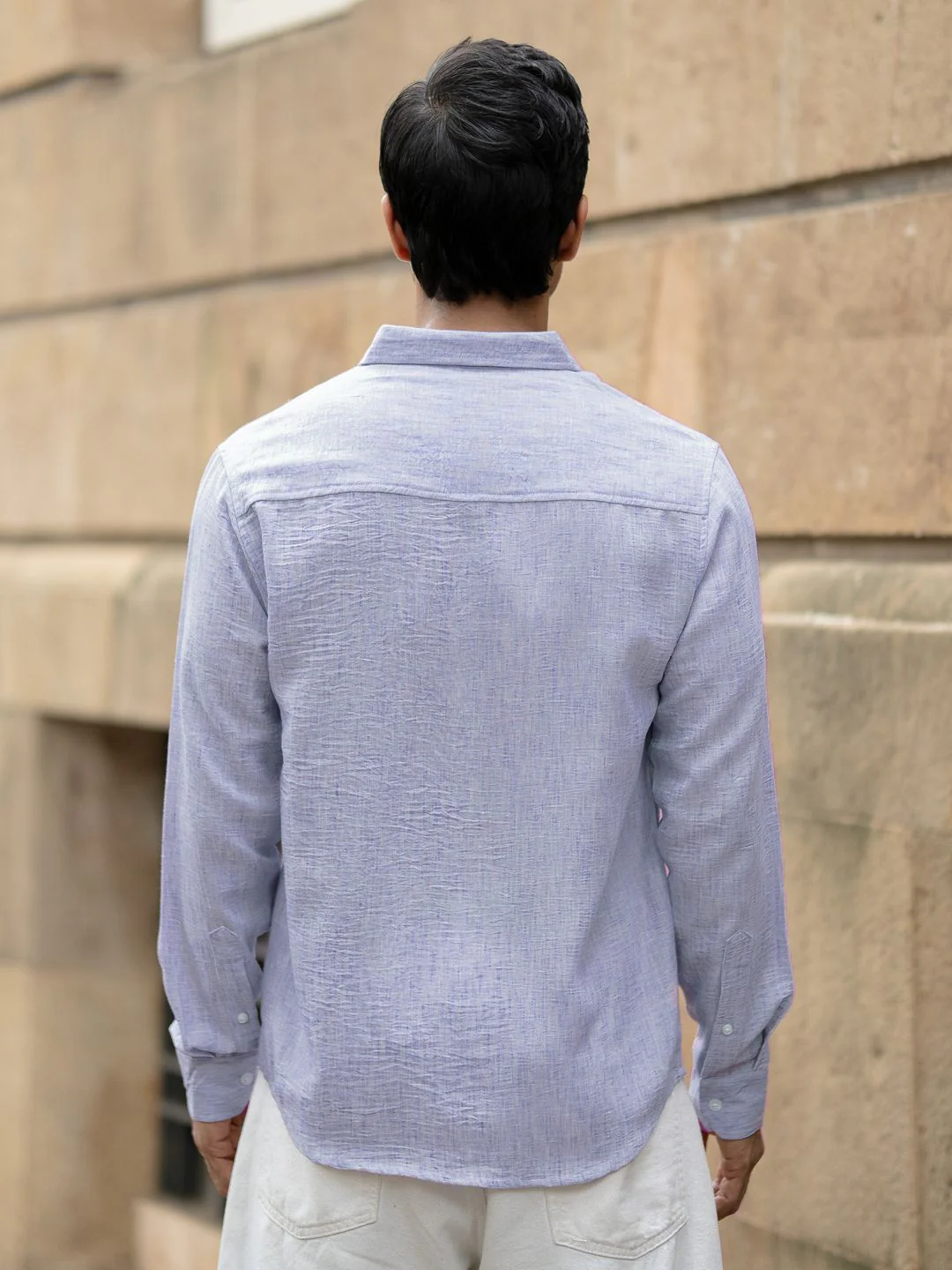 Powerlook Men Solid Spread Collar Casual Shirt - Image 5