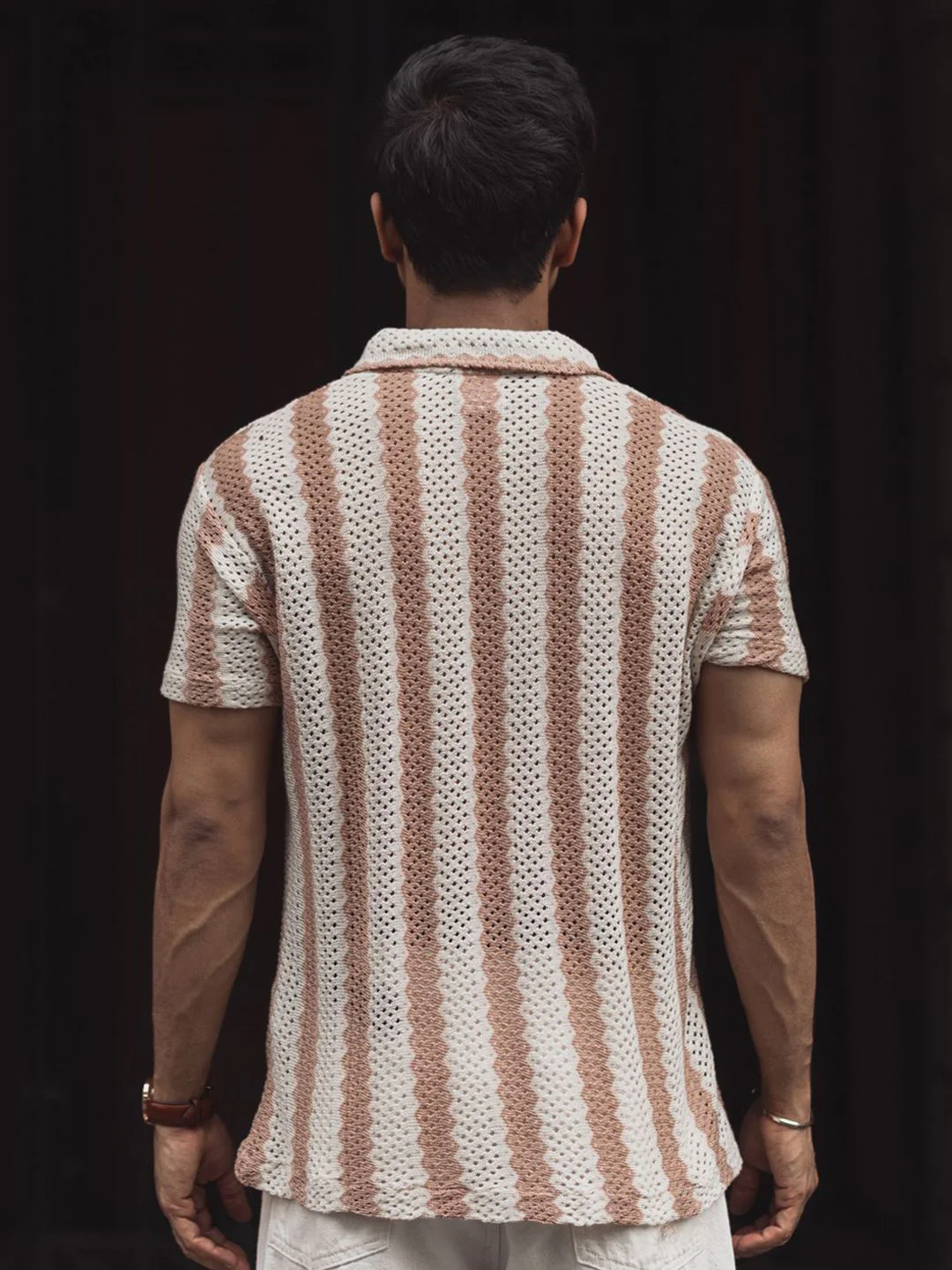 Powerlook Men Spread Collar Striped Casual Shirt - Image 5
