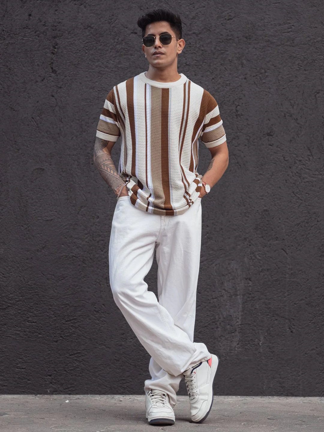 Powerlook Men Striped T-shirt - Image 4