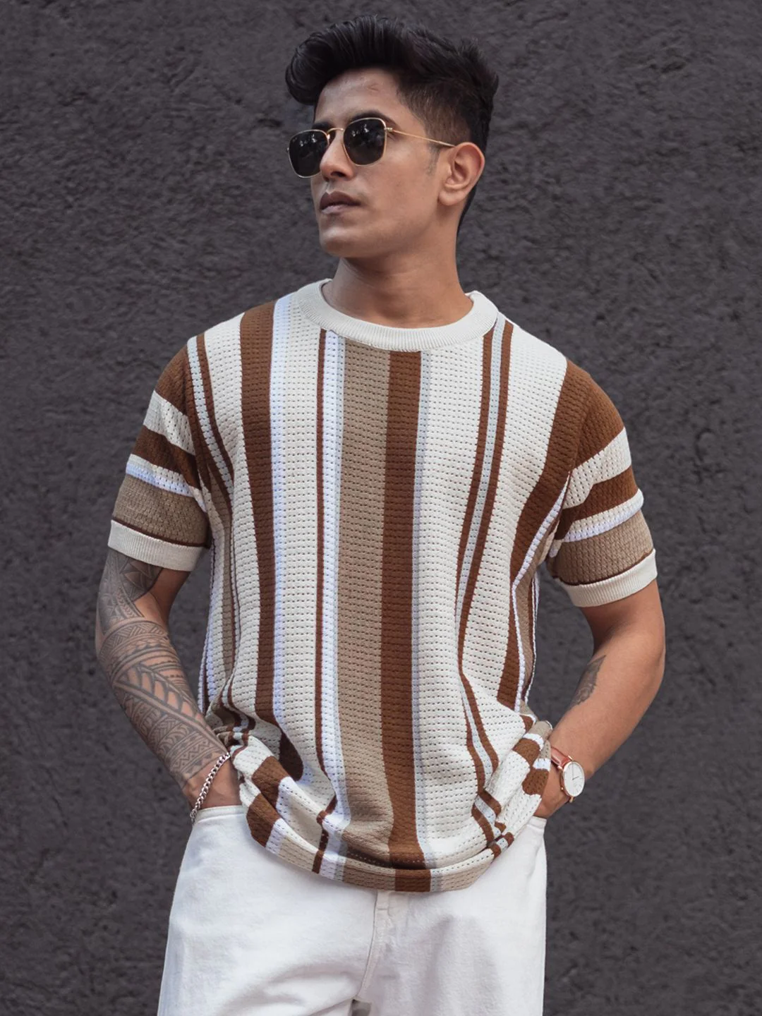 Powerlook Men Striped T-shirt - Image 6