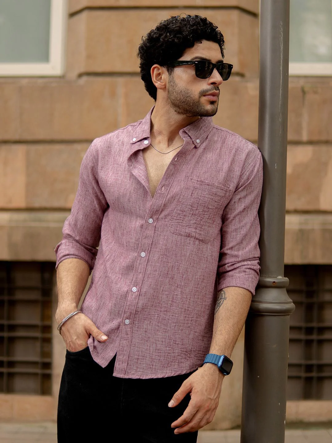 Powerlook Textured Long Sleeves Shirt - Image 6