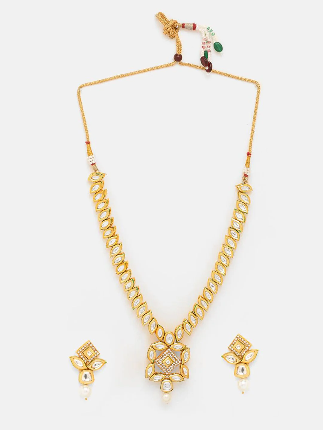 Priyaasi Gold-Plated Kundan-Studded Jewellery Set - Image 3