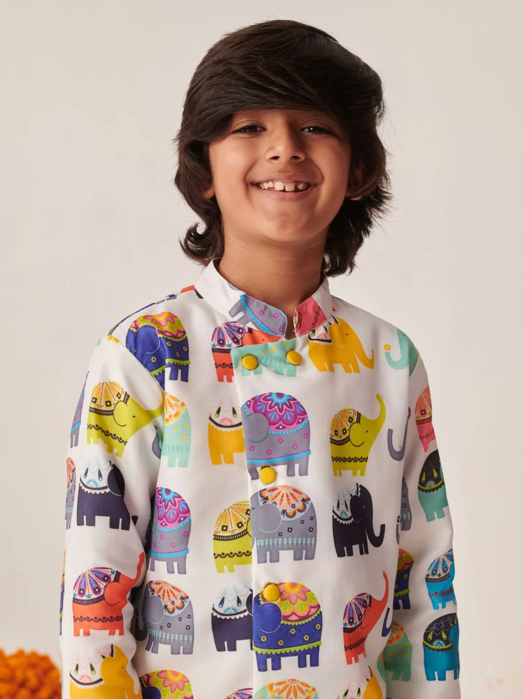 pspeaches Boys Printed Regular Kurta with Dhoti Pants - Image 2