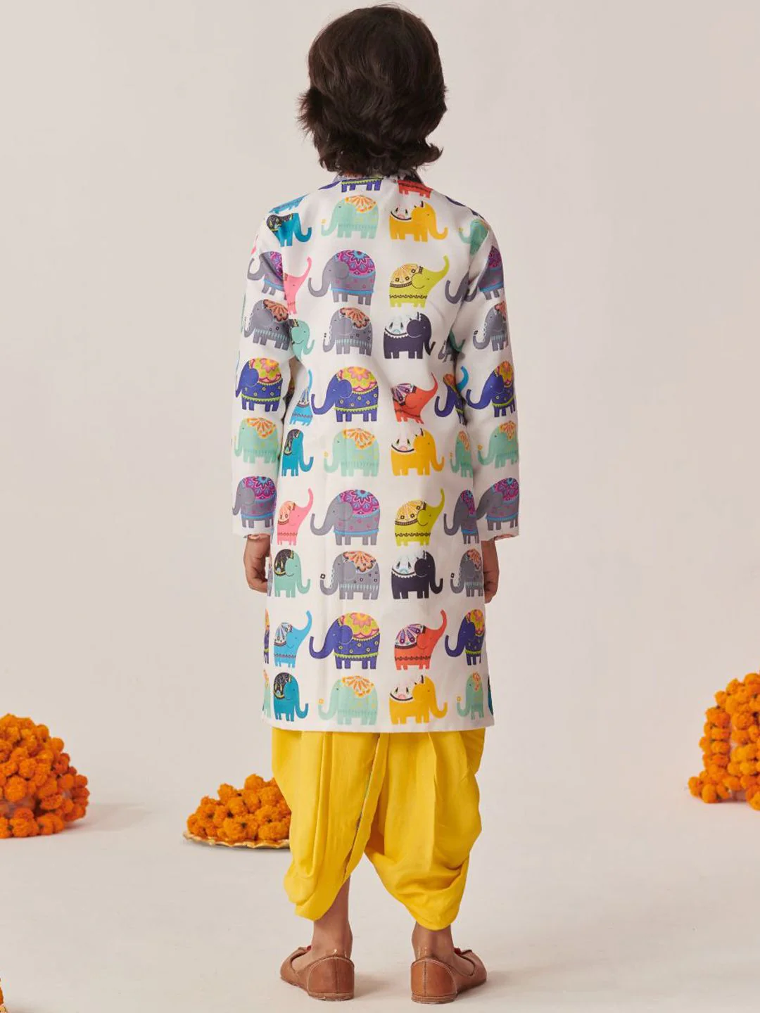 pspeaches Boys Printed Regular Kurta with Dhoti Pants - Image 5