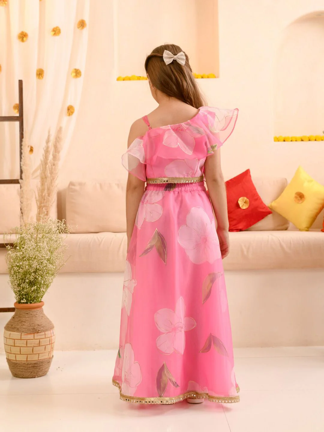 pspeaches Girls Printed Ready to Wear Lehenga & Blouse With Dupatta - Image 5