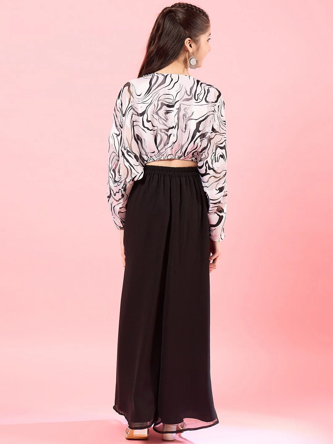 pspeaches Girls Printed Top with Palazzos - Image 4