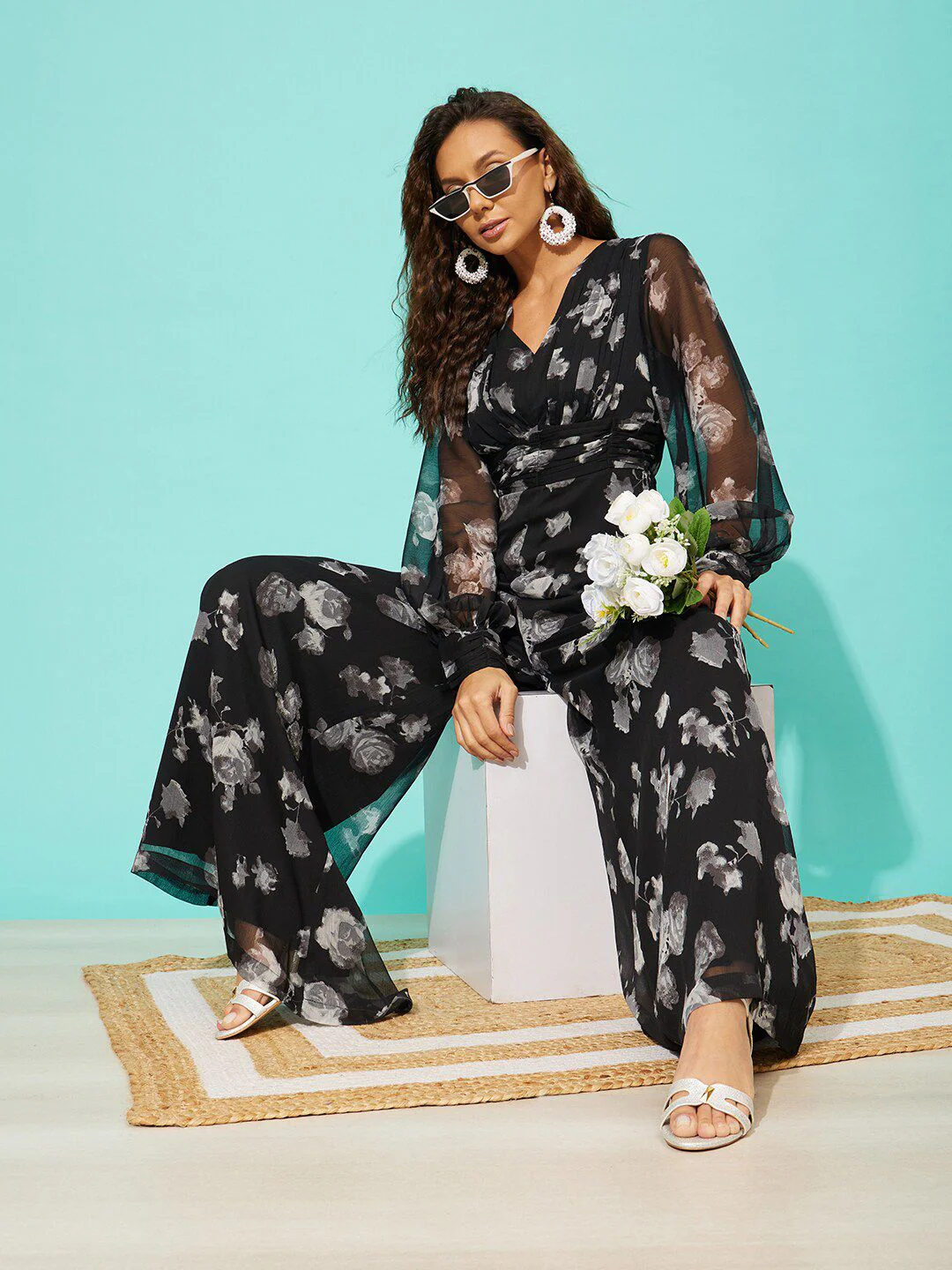 QUIERO Printed Basic Jumpsuit - Image 4