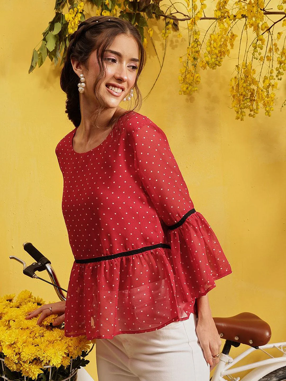 QUIERO Women 1 Floral Print Regular Top - Image 3