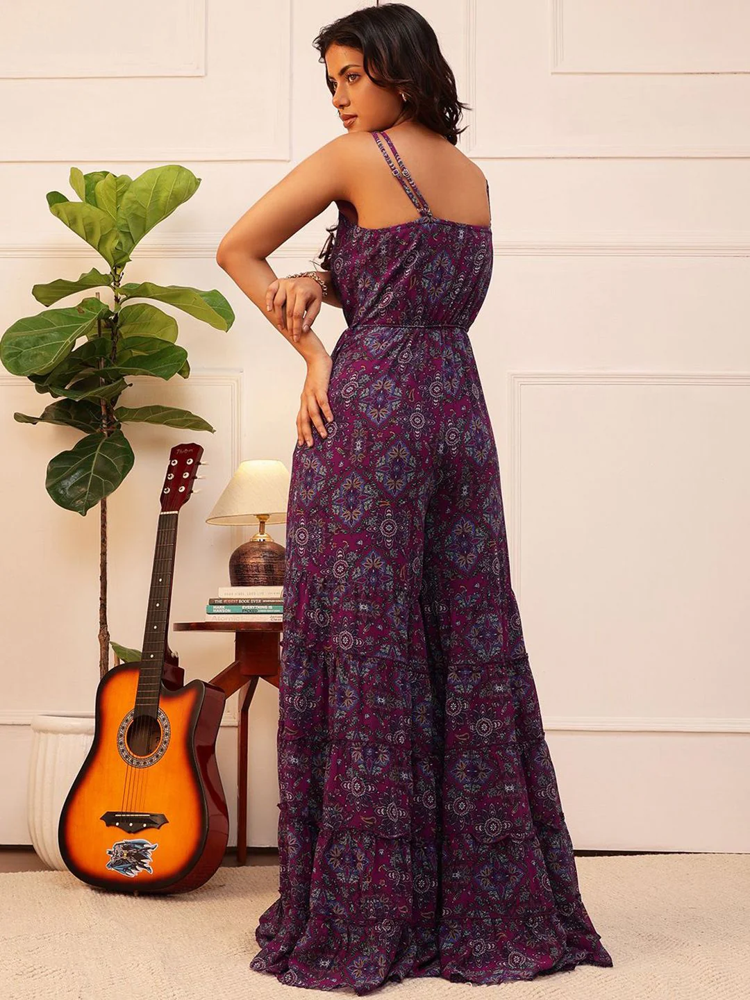QUIERO Women Printed Basic Jumpsuit - Image 5