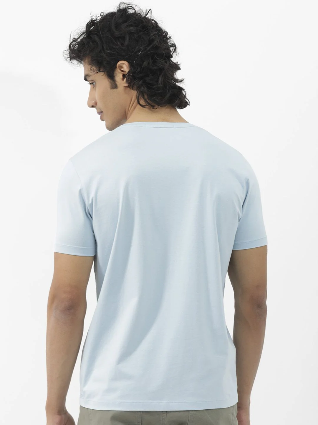 RARE RABBIT Men Akro Typography Printed Cotton Slim Fit T-Shirt - Image 5