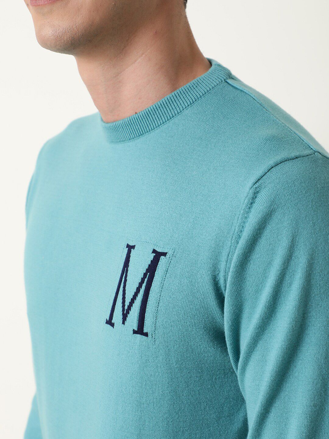 RARE RABBIT Men Alba Slim Fit Round Neck Sweatshirt - Image 6