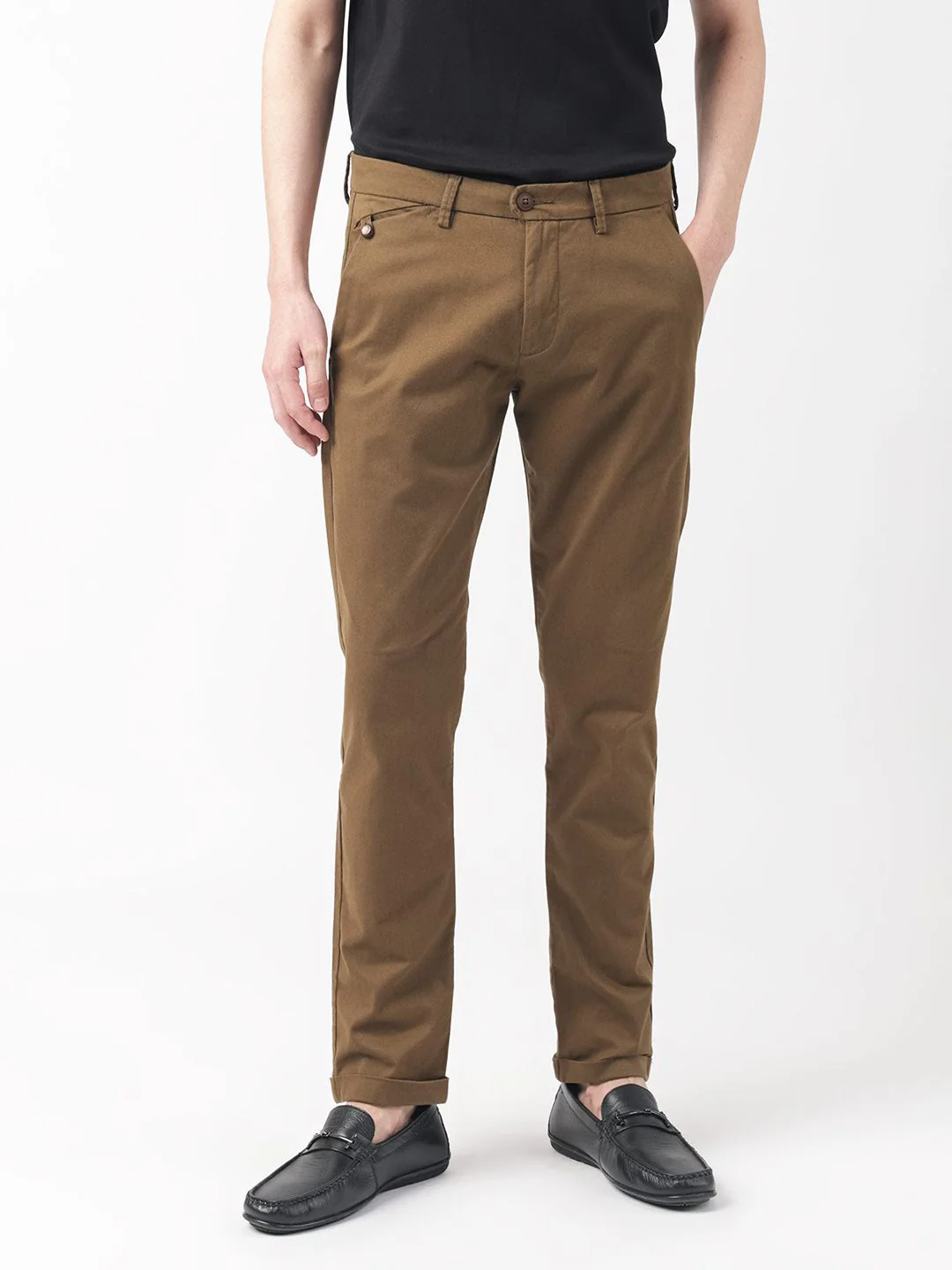 RARE RABBIT Men Aps Mid-Rise Slim Fit Trouser