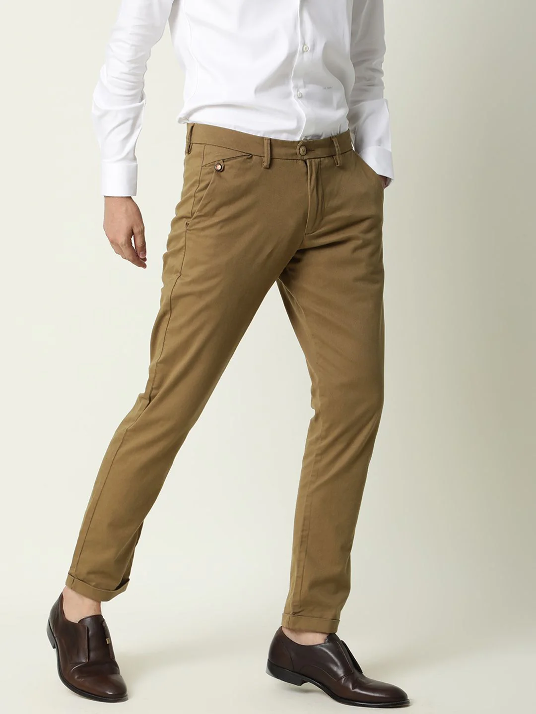 RARE RABBIT Men Aps Mid-Rise Slim Fit Trouser - Image 2