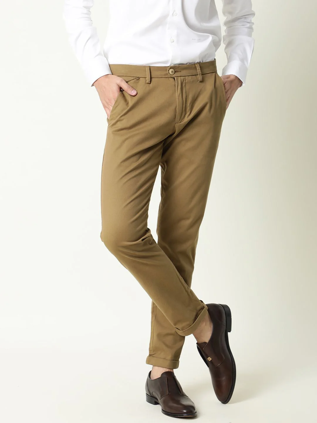 RARE RABBIT Men Aps Mid-Rise Slim Fit Trouser - Image 6