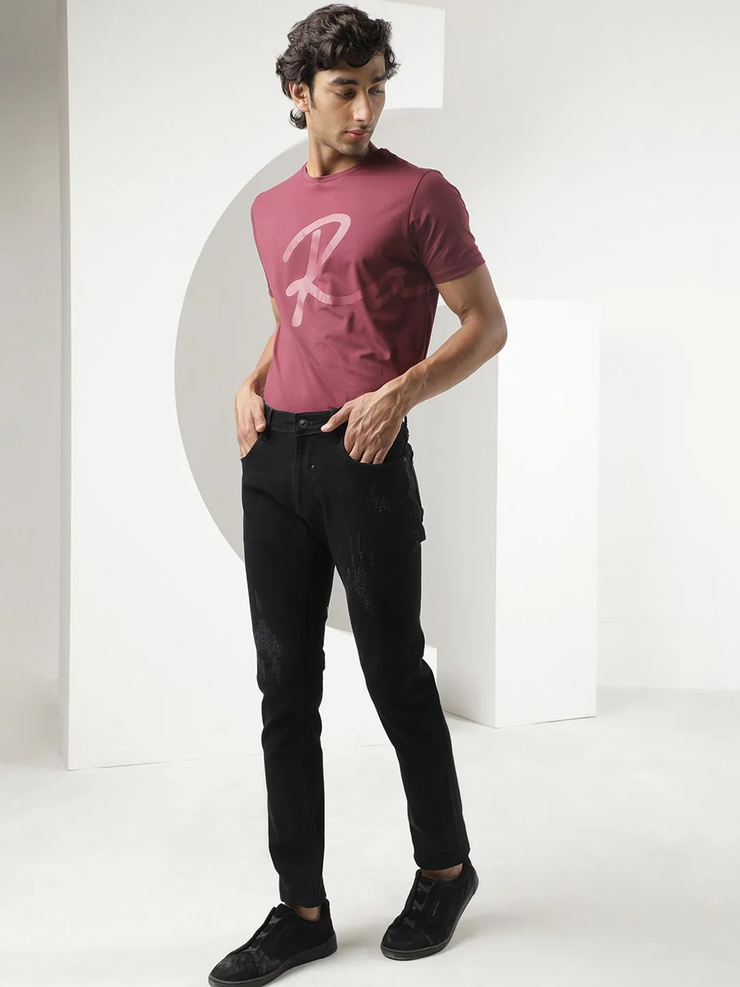 RARE RABBIT Men Astral Slim Fit Cotton Jeans - Image 4