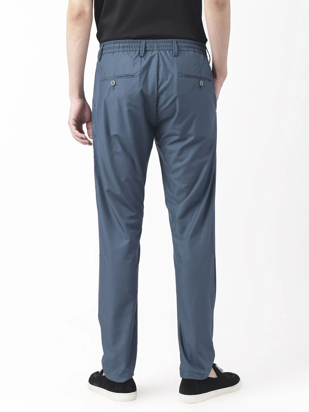 RARE RABBIT Men Aux Drawstring Mid-Rise Slim Fit Trouser - Image 5
